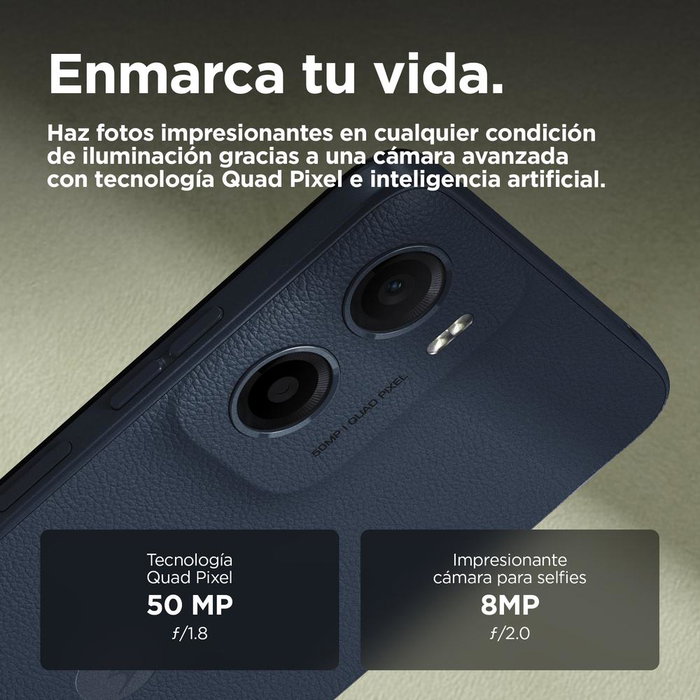 Motorola Moto G05 4G 4GB RAM 128GB Pantalla 6.67" 90Hz Batería 5200mAh Android 15 Denim Blue