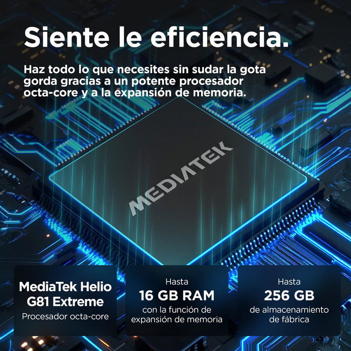 Motorola Moto G05 4G 4GB RAM 128GB Pantalla 6.67" 90Hz Batería 5200mAh Android 15 Denim Blue