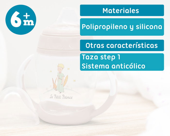 KioKids Taza de Aprendizaje STEP 1 El Principito Beige KioKids Taza de Aprendizaje STEP 1 El Principito Beige