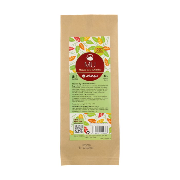 Mimasa Té Mu 8 Bolsitas 6 g Mezcla de 16 Plantas Yin Yang Macrobiótica Mimasa Té Mu 8 Bolsitas 6 g Mezcla de 16 Plantas Yin Yang Macrobiótica