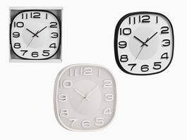 Giftdecor Reloj Cuadrado 30x30 cm Surtidos (Set de 12)