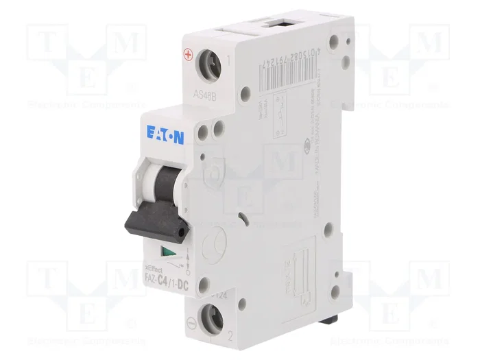 EATON ELECTRIC FAZ-DC Interruptor magnetotérmico 4A 250VDC 1 polo EATON ELECTRIC FAZ-DC Interruptor magnetotérmico 4A 250VDC 1 polo