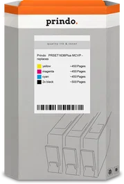 Prindo Multipack de Cartuchos Negro, Cian, Magenta, Amarillo PRSET1636Plus MCVP Basic