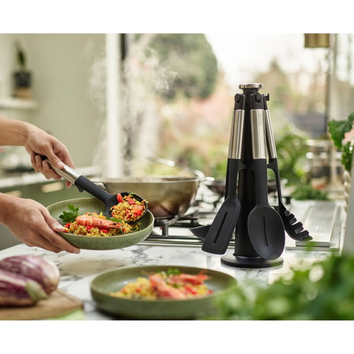 Joseph Joseph Elevate SST Silic. 5-piece Utensils Carousel Set