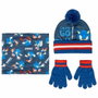 Cerdá Conjunto 3 Piezas Sonic Gorro, Braga Cuello y Guantes Blue
