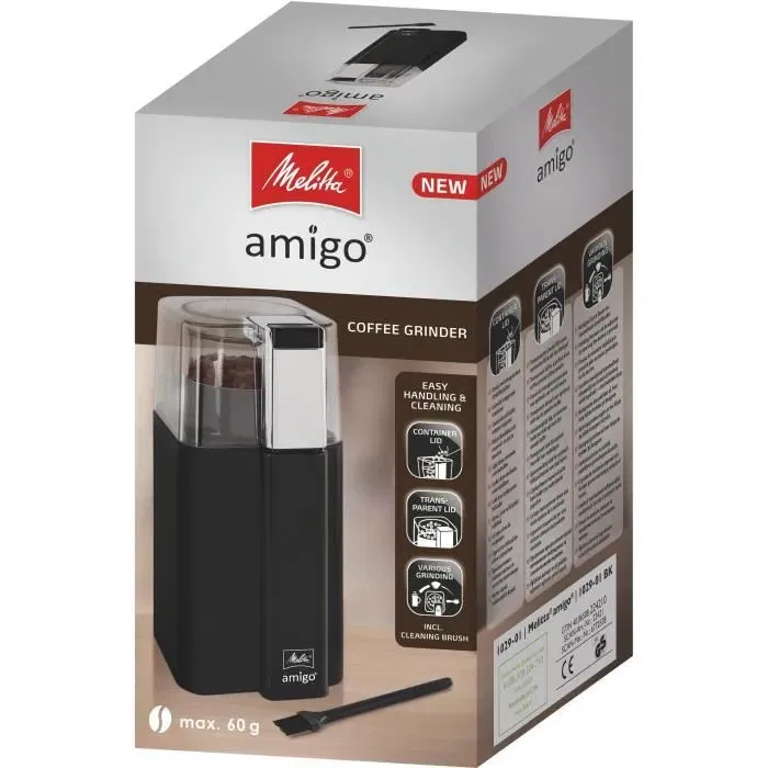 Molinillo para Especias Melitta AMIGO 1029-01 Negro Molinillo para Especias Melitta AMIGO 1029-01 Negro