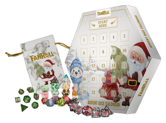 FanRoll Calendario de Adviento Holiday Dice 2026