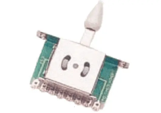 YELLOWPTS Switch de 5 Posiciones para Stratocaster con Palanquita de Color Blanco YELLOWPTS Switch de 5 Posiciones para Stratocaster con Palanquita de Color Blanco