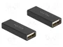 DeLOCK Adaptador Cambiador de Género USB 2.0 Tipo-A Hembra a Hembra Metal Negro
