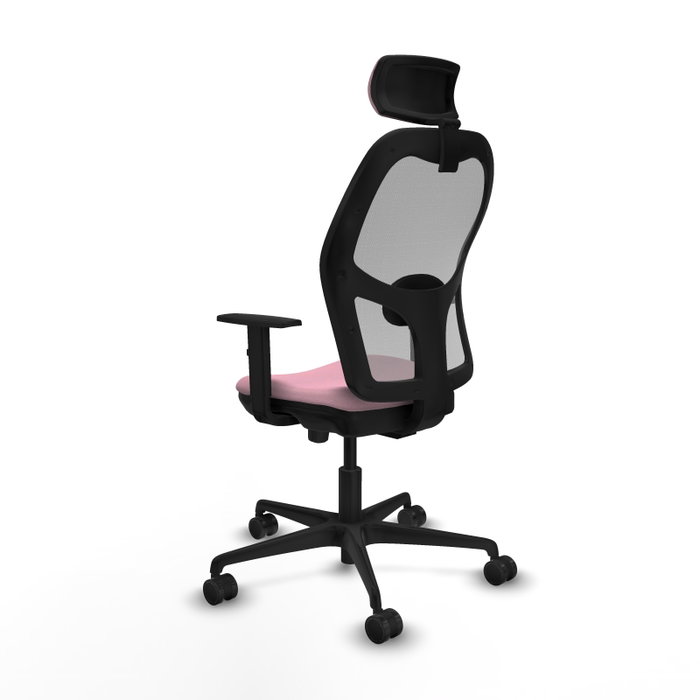 PIQUERAS Y CRESPO Silla de oficina Jorquera Rosa y Gris
