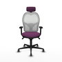 PIQUERAS Y CRESPO Silla de oficina Jorquera Morada y Blanca