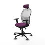 PIQUERAS Y CRESPO Silla de oficina Jorquera Morada y Blanca