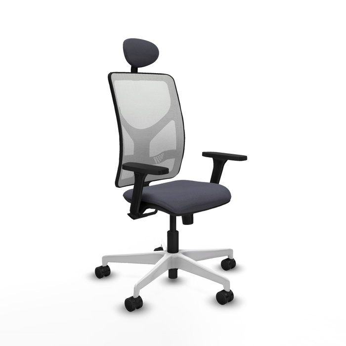 PIQUERAS Y CRESPO Silla de oficina Motilla Gris oscuro/Blanco PIQUERAS Y CRESPO Silla de oficina Motilla Gris oscuro/Blanco