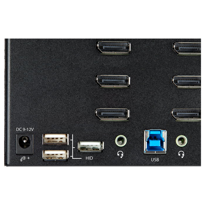 StarTech.com Conmutador KVM de 2 Puertos DisplayPort 1.2 para 4 Monitores - 4K 60Hz UHD HDR - Audio y Hotkeys - Ref: DP 1.2 KVM Umschalter