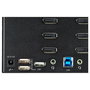 StarTech.com Conmutador KVM de 2 Puertos DisplayPort 1.2 para 4 Monitores - 4K 60Hz UHD HDR - Audio y Hotkeys - Ref: DP 1.2 KVM Umschalter