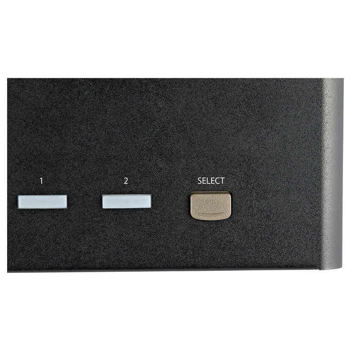 StarTech.com Conmutador KVM de 2 Puertos DisplayPort 1.2 para 4 Monitores - 4K 60Hz UHD HDR - Audio y Hotkeys - Ref: DP 1.2 KVM Umschalter