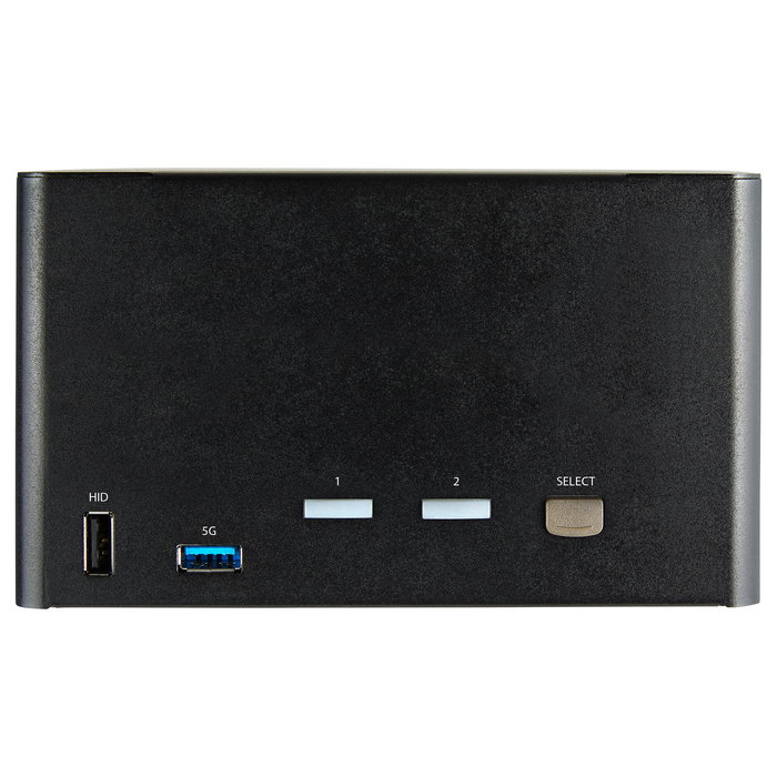 StarTech.com Conmutador KVM de 2 Puertos DisplayPort 1.2 para 4 Monitores - 4K 60Hz UHD HDR - Audio y Hotkeys - Ref: DP 1.2 KVM Umschalter