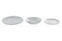 DKD Home Decor Juego de Vajilla de Porcelana 18 Piezas con Rayas Azules