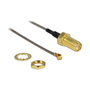 DeLOCK 88816 Cable de antena coaxial MHF (I-PEX) a RF SMA, 20 cm