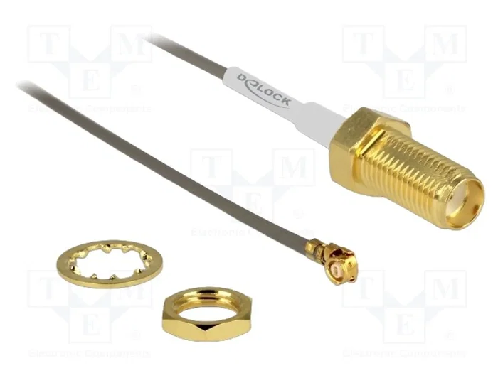 DeLOCK 88816 Cable de antena coaxial MHF (I-PEX) a RF SMA, 20 cm
