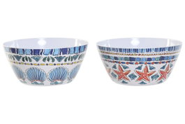 DKD Home Decor Ensaladera Atenas Melamina Surtida 25x25x12 cm