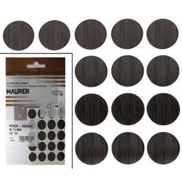 MAURER Tapatornillos Adhesivos Wengue (Blister 20 unidades)