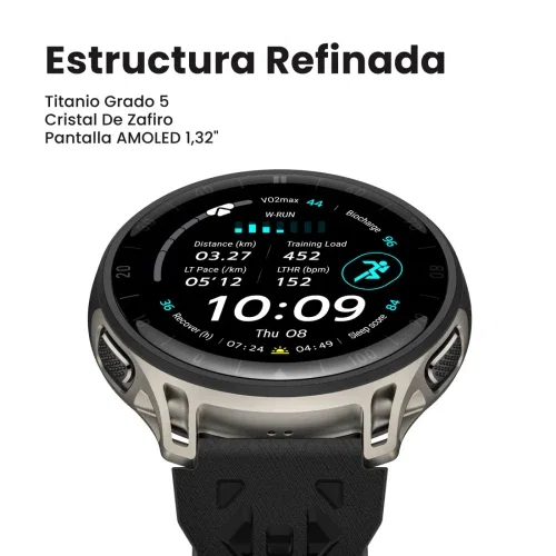 Amazfit Reloj Inteligente Deportivo Cheetah 2 Pro W2563CN1N para Maratón y Correr con Pantalla AMOLED y Caja de Titanio Amazfit Reloj Inteligente Deportivo Cheetah 2 Pro W2563CN1N para Maratón y Correr con Pantalla AMOLED y Caja de Titanio