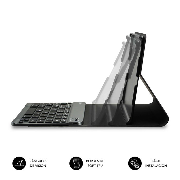 Subblim Funda con Teclado KeyTab Pro BT para Lenovo Tab 10,1 pulgadas 2025 - Negro
