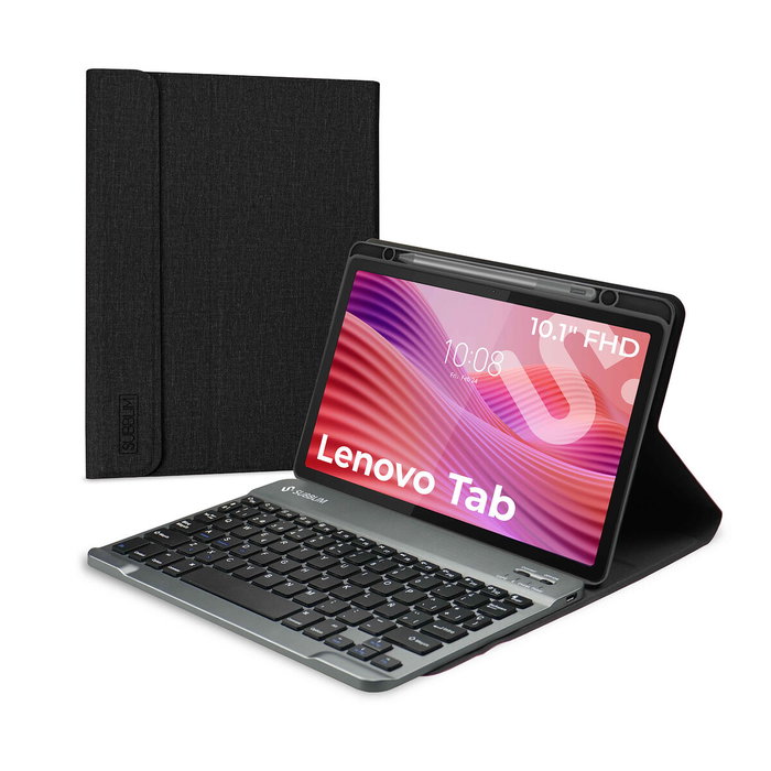 Subblim Funda con Teclado KeyTab Pro BT para Lenovo Tab 10,1 pulgadas 2025 - Negro