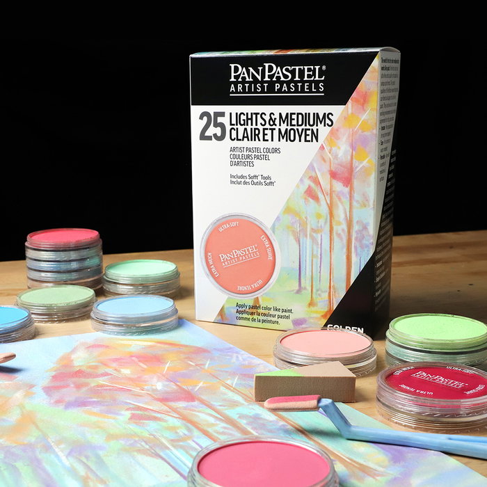 Panpastel Set 25 Colores Claro y Medio