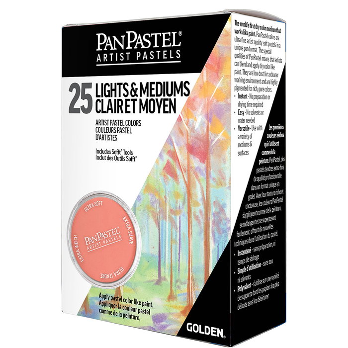 Panpastel Set 25 Colores Claro y Medio