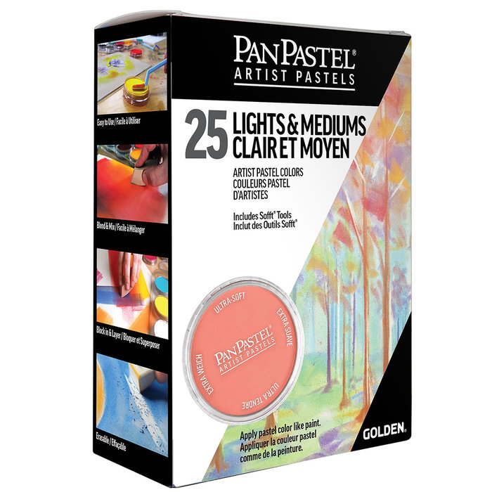 Panpastel Set 25 Colores Claro y Medio
