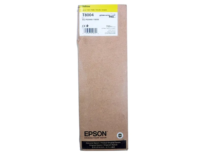 Epson Singlepack Yellow T800400 UltraChrome PRO 700ml, Amarillo Epson Singlepack Yellow T800400 UltraChrome PRO 700ml, Amarillo