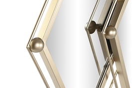 DKD Home Decor Espejo Dorado Metal 80.5 x 2.5 x 80 cm