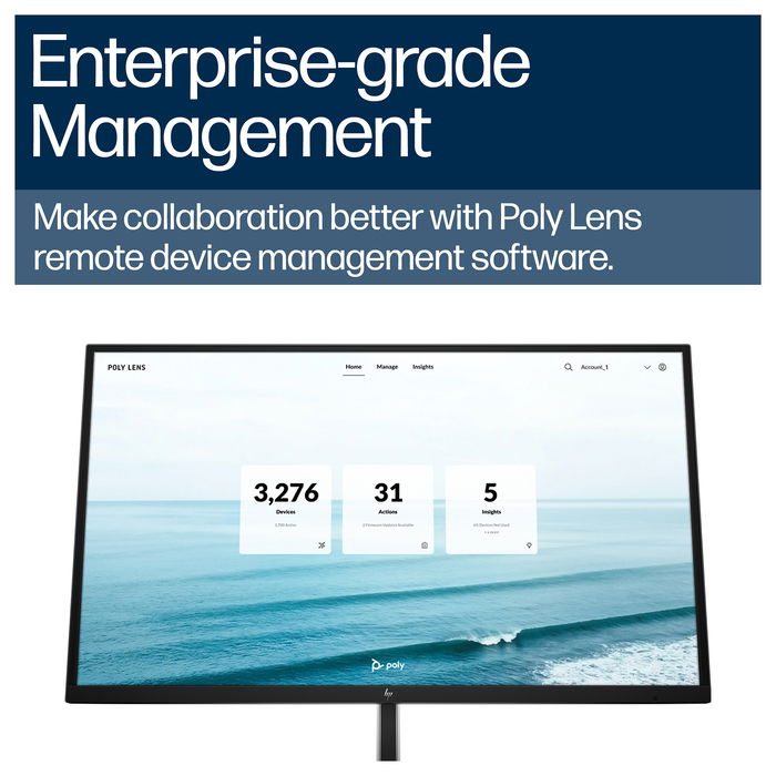 HP Poly Studio V12 Video Bar USB, Sin Fuente de Alimentación, EMEA INTL Inglés, Enchufe Euro