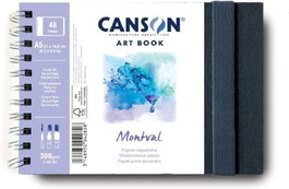 Canson - Guarro Cuaderno Montval 14,8x21cm 20 hojas 300g grano fino