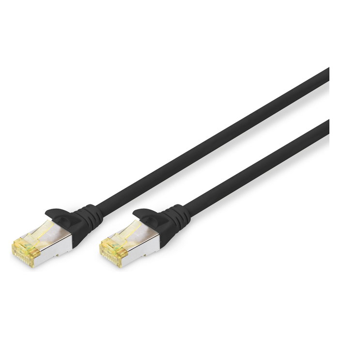 Digitus Cable de conexión CAT 6A S/FTP, 0,5m, Negro Digitus Cable de conexión CAT 6A S/FTP, 0,5m, Negro