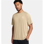 Camiseta de Manga Corta Hombre Under Armour Tech Textured SS Beige 11-12 Años
