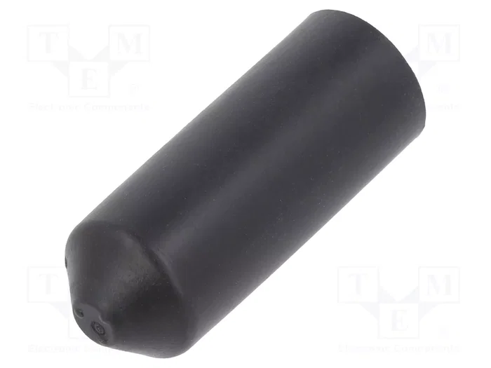 HELLERMANNTYTON Capuchón termorretráctil con pegamento 10mm negro