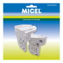 Micel Juego de Soporte Eje Toldo tld03 92545 Blanco