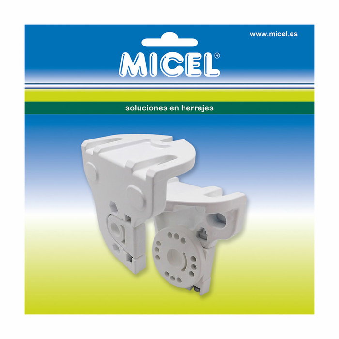Micel Soportes eje toldo modelo TLD03 aluminio blanco