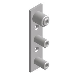 Mafos Base 3 Vias Texas para Estante Fijación Regulable Aluminio Muro/Panel