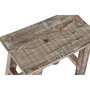 DKD Home Decor Mesita Auxiliar de Madera Reciclada Blanco Decape