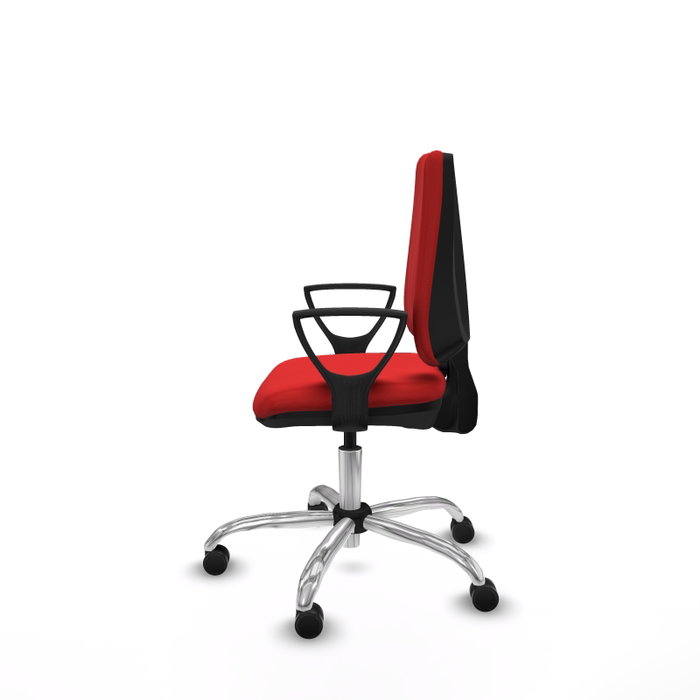PIQUERAS Y CRESPO Silla de oficina Elche Rojo con mecanismo Contacto permanente