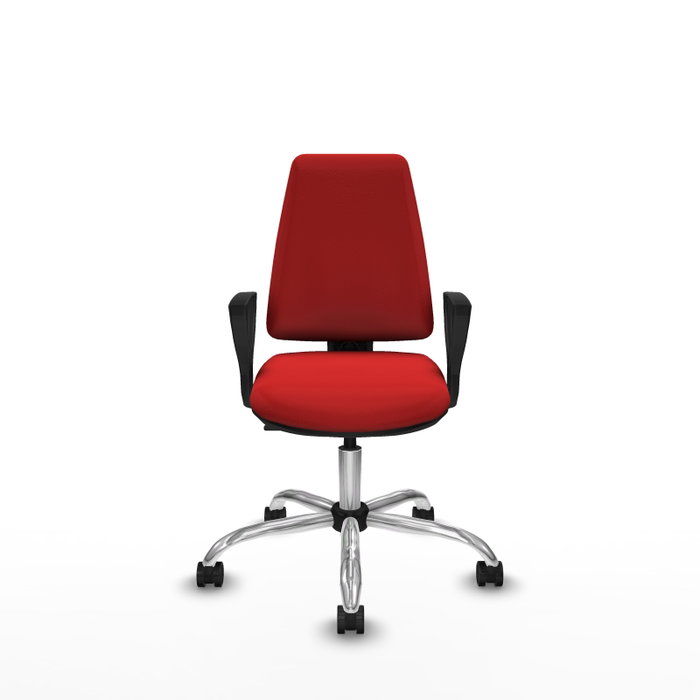 PIQUERAS Y CRESPO Silla de oficina Elche Rojo con mecanismo Contacto permanente