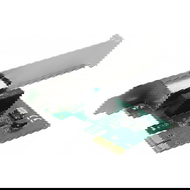 DeLOCK 90381 Tarjeta de Red PCI Express Gigabit LAN 1x RJ-45 10/100/1000 Mbps Interna para PC, Windows y Linux