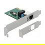 DeLOCK 90381 Tarjeta de Red PCI Express Gigabit LAN 1x RJ-45 10/100/1000 Mbps Interna para PC, Windows y Linux