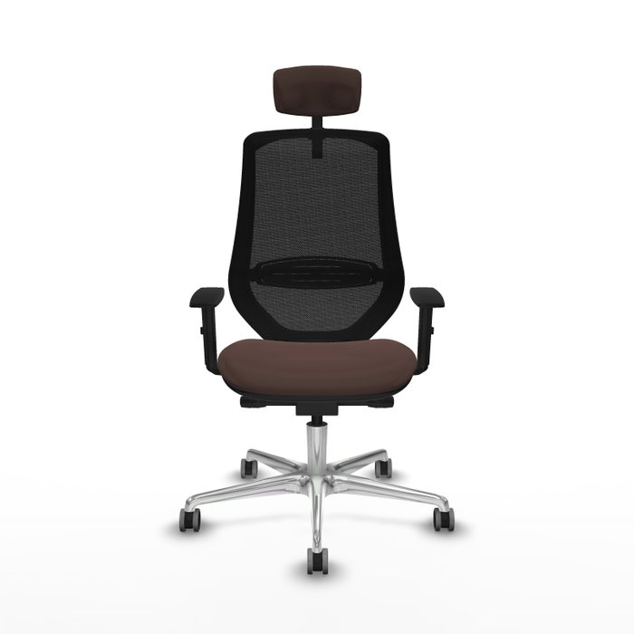 PIQUERAS Y CRESPO Silla de oficina Mardos con mecanismo Sincro/Traslack Marrón oscuro y Negro PIQUERAS Y CRESPO Silla de oficina Mardos con mecanismo Sincro/Traslack Marrón oscuro y Negro
