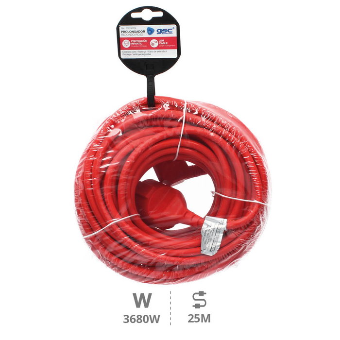 GSC Evolution Prolongador sucko 3x1.5mm 25M Rojo