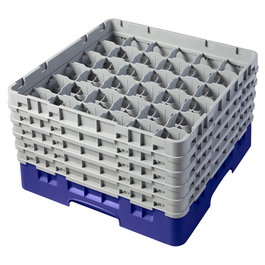 CAMBRO Cesta de lavado 36 comp. 5 alturas Azul marino